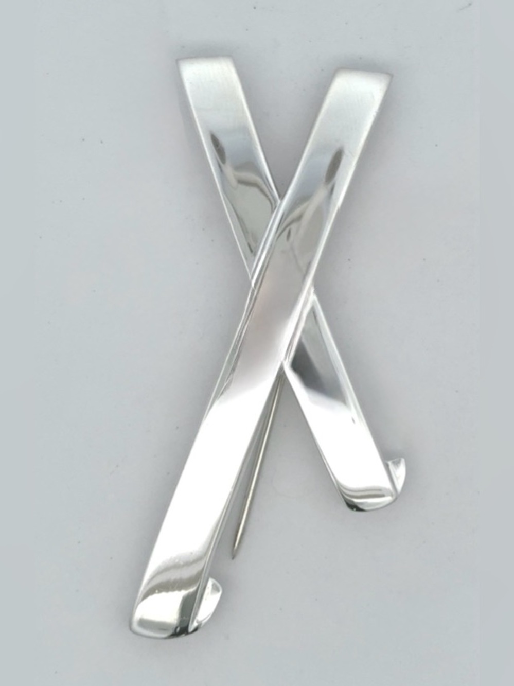 Tiffany & Co. Vintage 1985 Paloma Picasso 925 Silver XL Graffiti X Brooch 2.5in